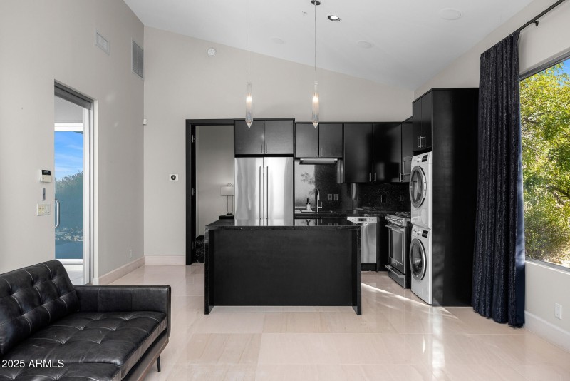 casita living room and kitchen