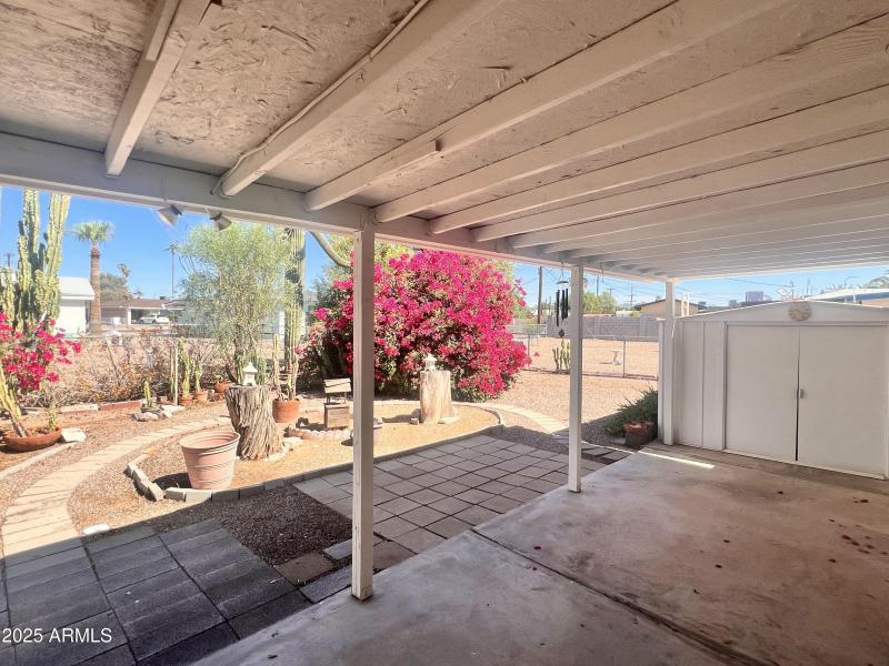 Covered patio