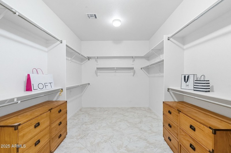 Huge Owner's closet for storage