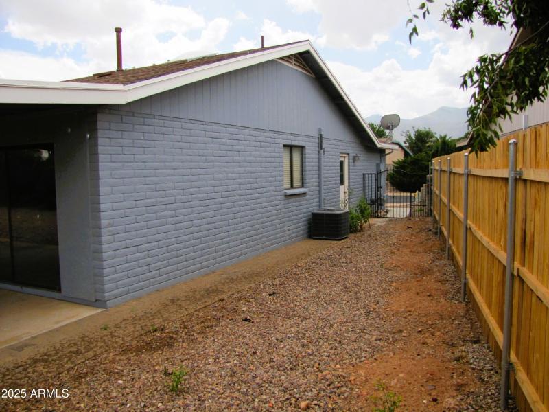 West side yard