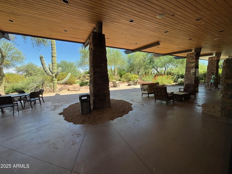Huge patios