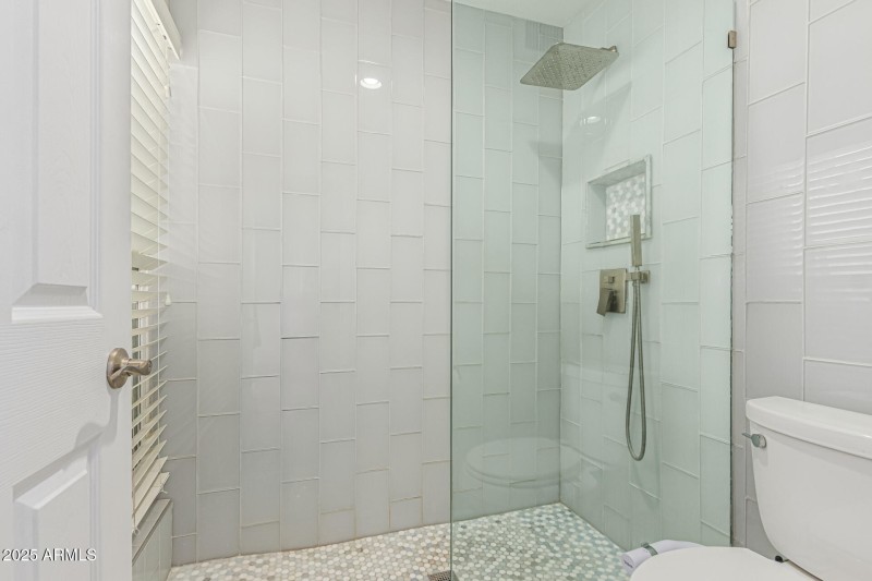 Walking shower in master bathroom