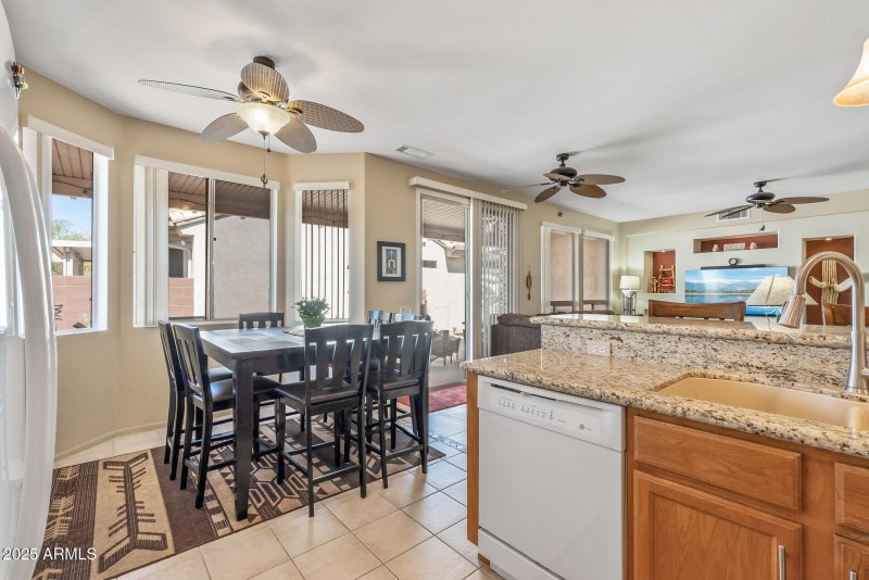 Dining off kitchen