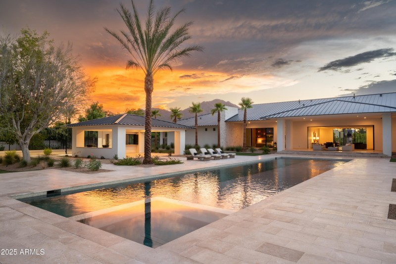 Twilight Backyard