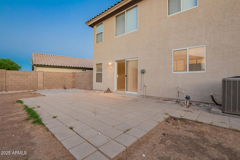 Large patio space