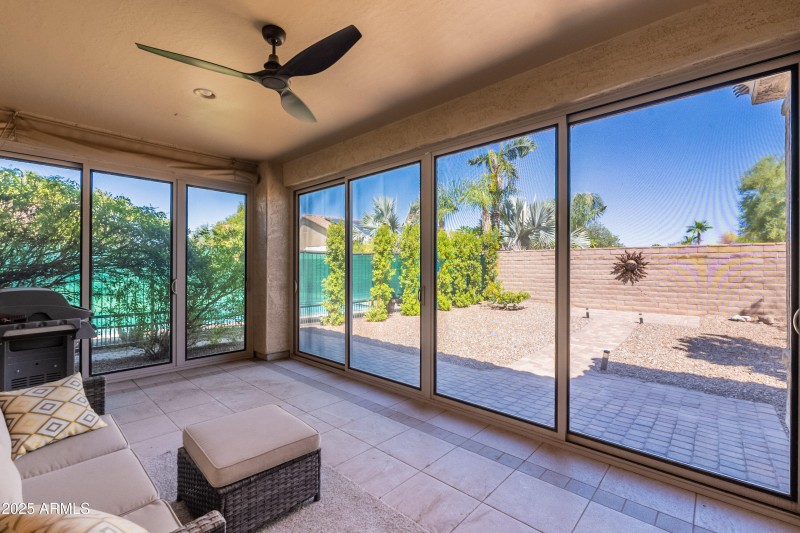 AZ room with security screens