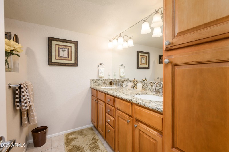 Updated Bath With Double Sinks
