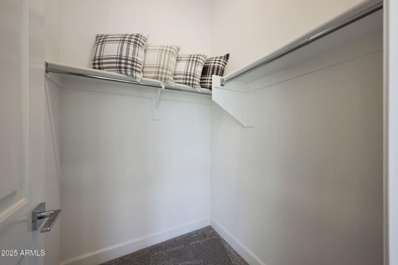 Spacious walk-in closet