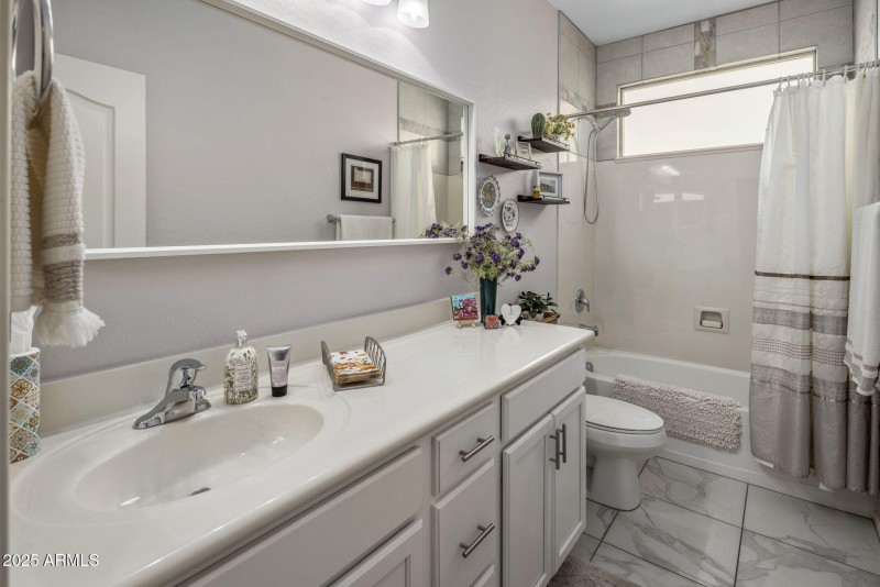 Hall Bath near Beds 2 and 3