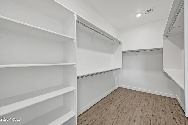 Primary closet