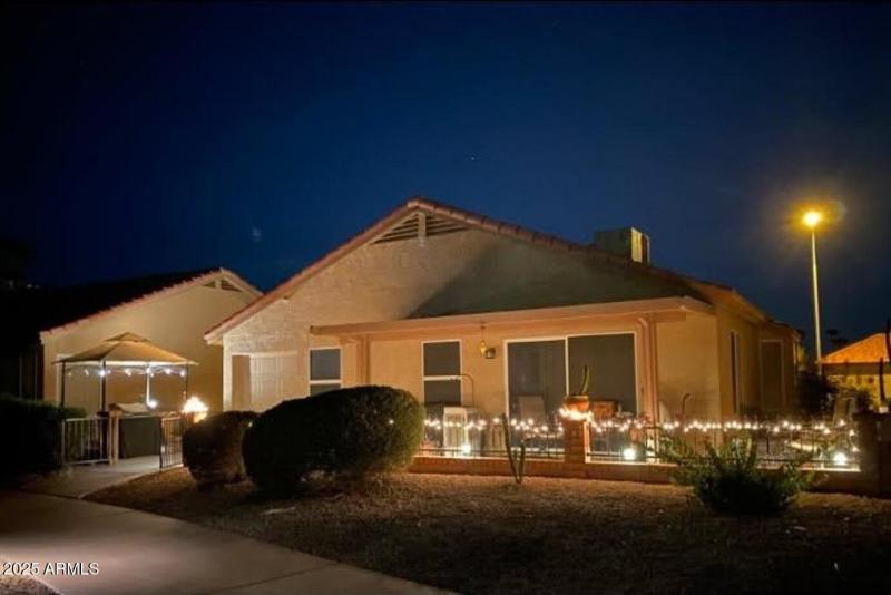 Twilight Photo of Patio