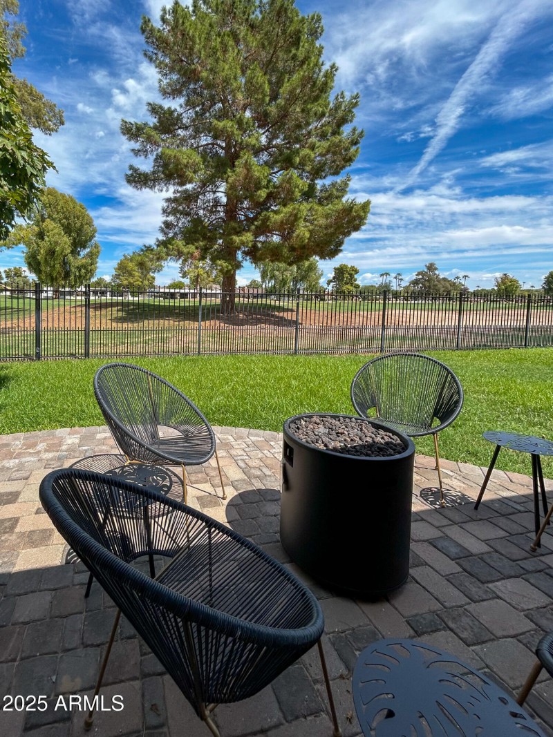 Backyard with Golf Course Views