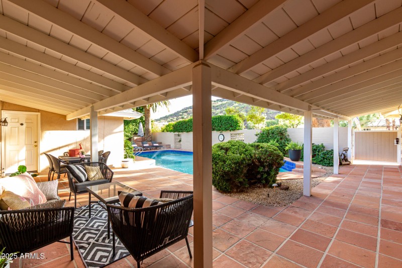 Private Courtyard with Heated Pool