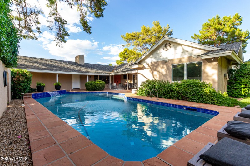 Front Private Patio with Mountain Views