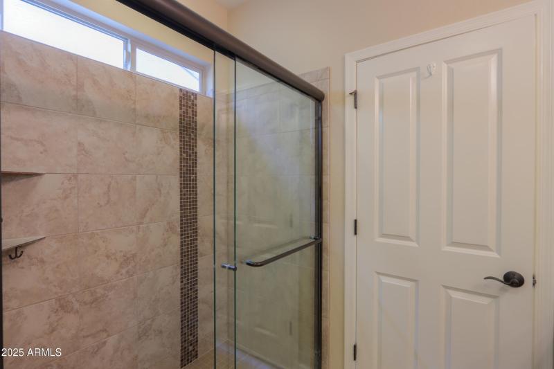 Master tiled shower