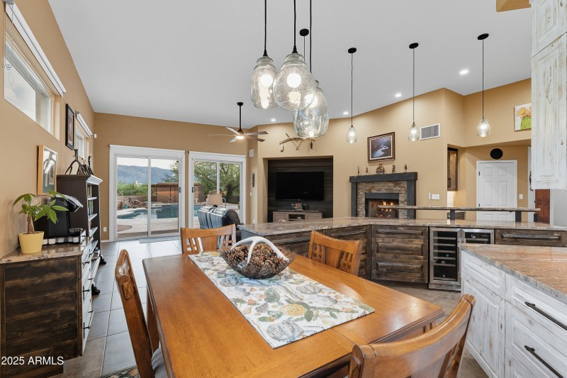 Kitchen Table to Family Room