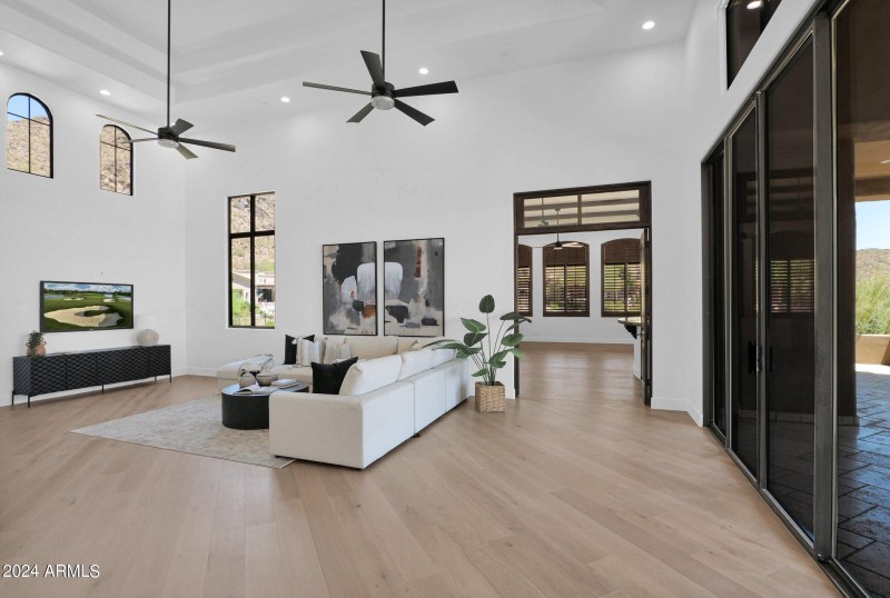 Family room to Game room