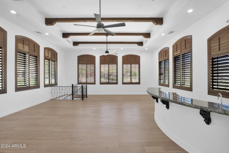 Game room with wet bar