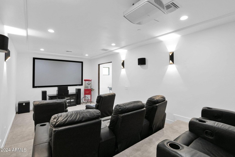 Home theater tiered seating