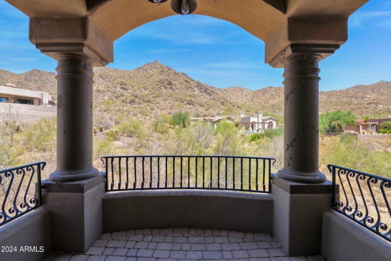 Primary bedroom balcony views