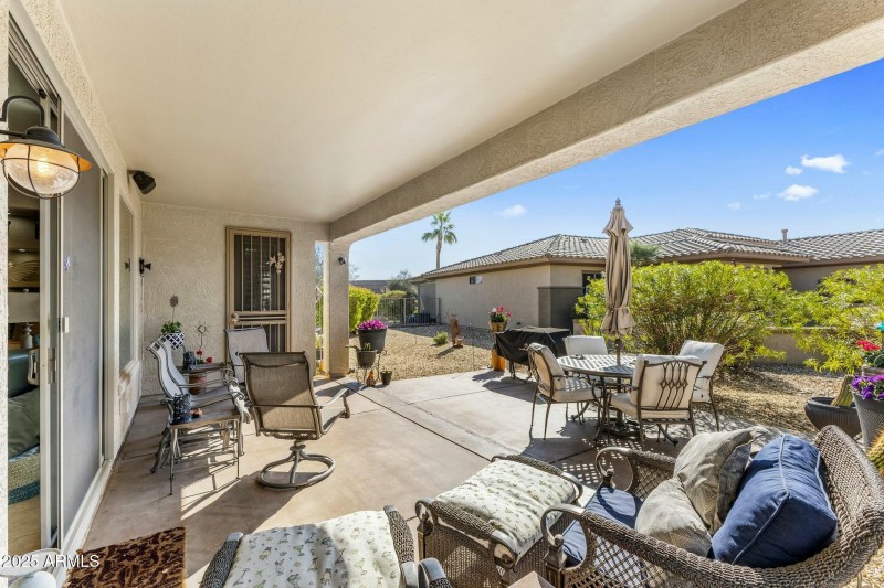 Backyard patio