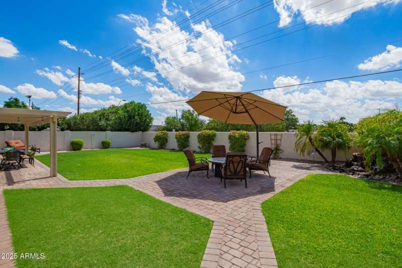 View of the firepit area