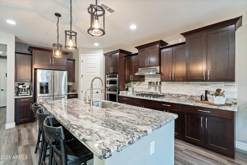 Cherry Cabinets with Crown Molding