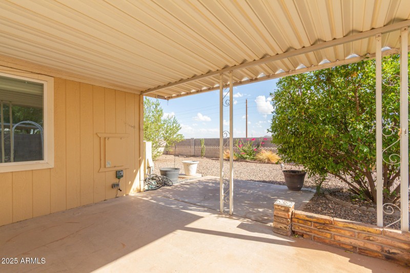 Covered patio
