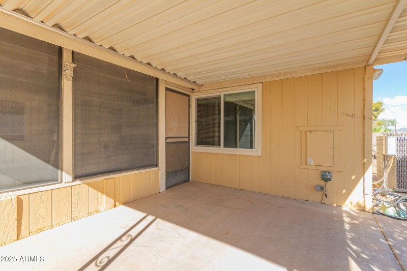 Covered patio