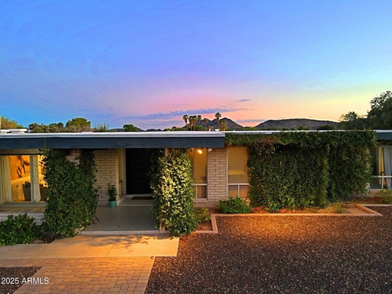 Front evening view