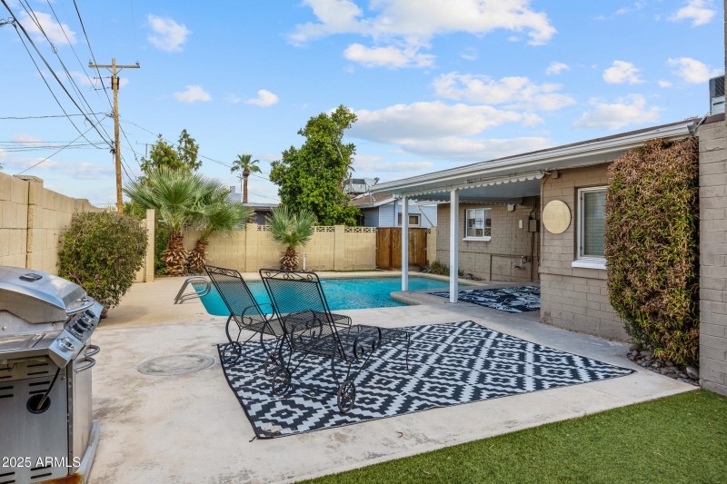 Multiple patio spaces