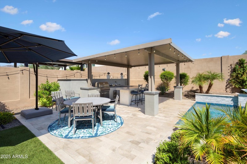 Travertine Patio