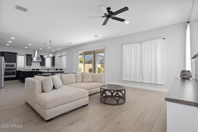 Modern Open Concept Living Room and Kitc