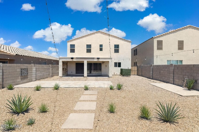 Staged Backyard