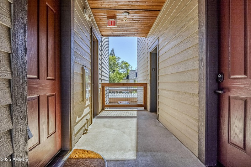 Hallway from elevator to front door