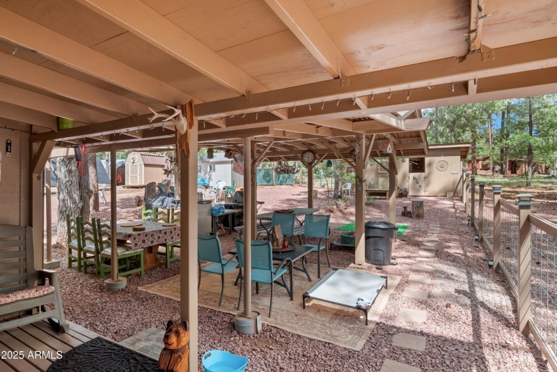 Back patio area