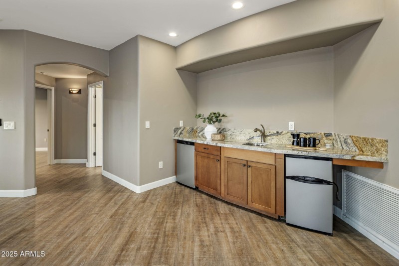 Downstairs wet bar