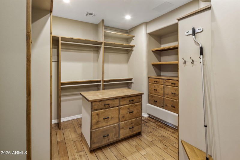 Primary closet