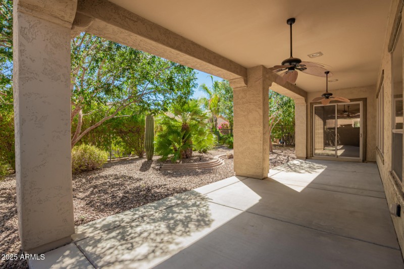 Large extended patio