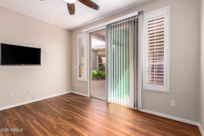 Door to courtyard at casita