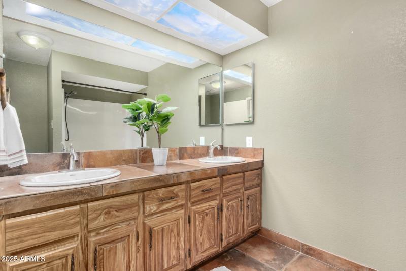 Hall Bath with Double Sinks