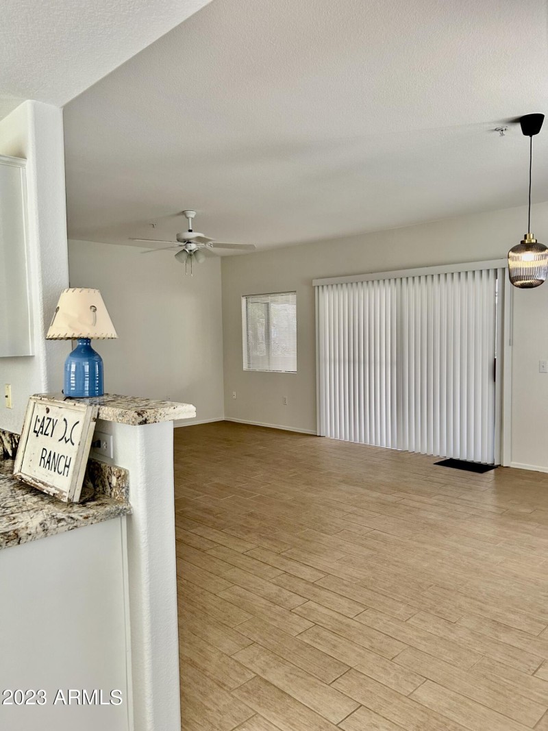 KITCHEN LOOKS OUT TO GREAT ROOM