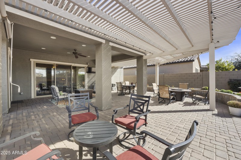 Extended paver patio!