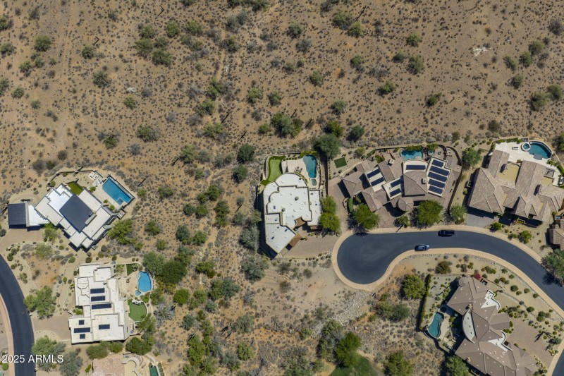 Drone birdseye view