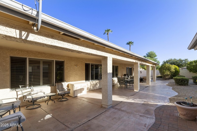 Covered patio