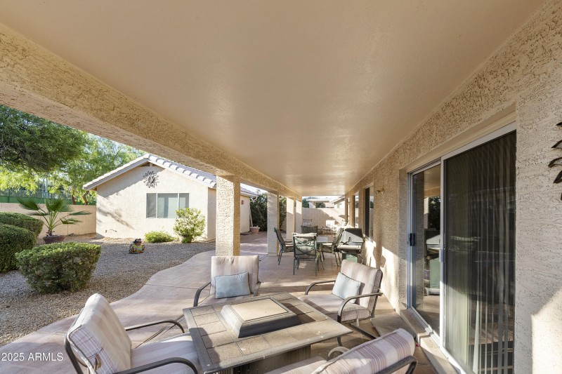 Covered patio
