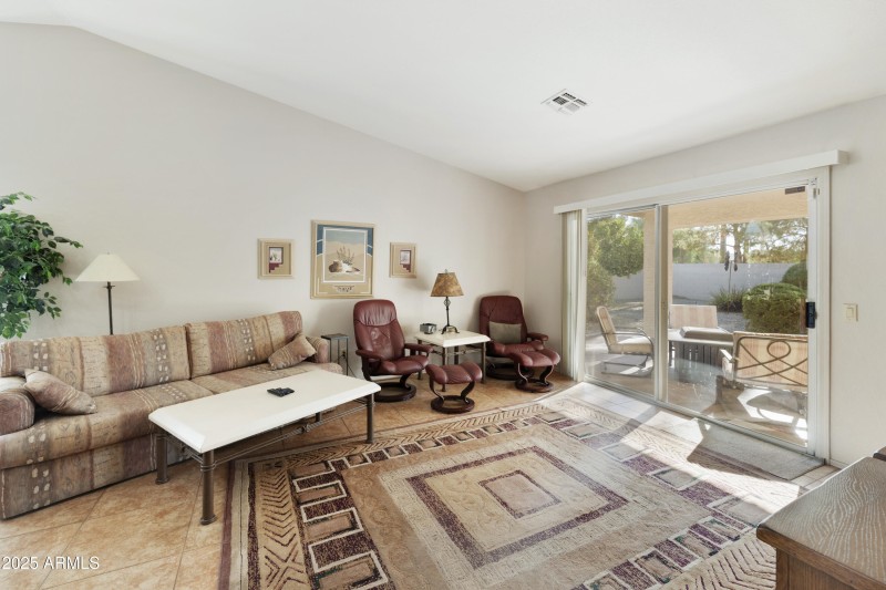 Family Room with patio access
