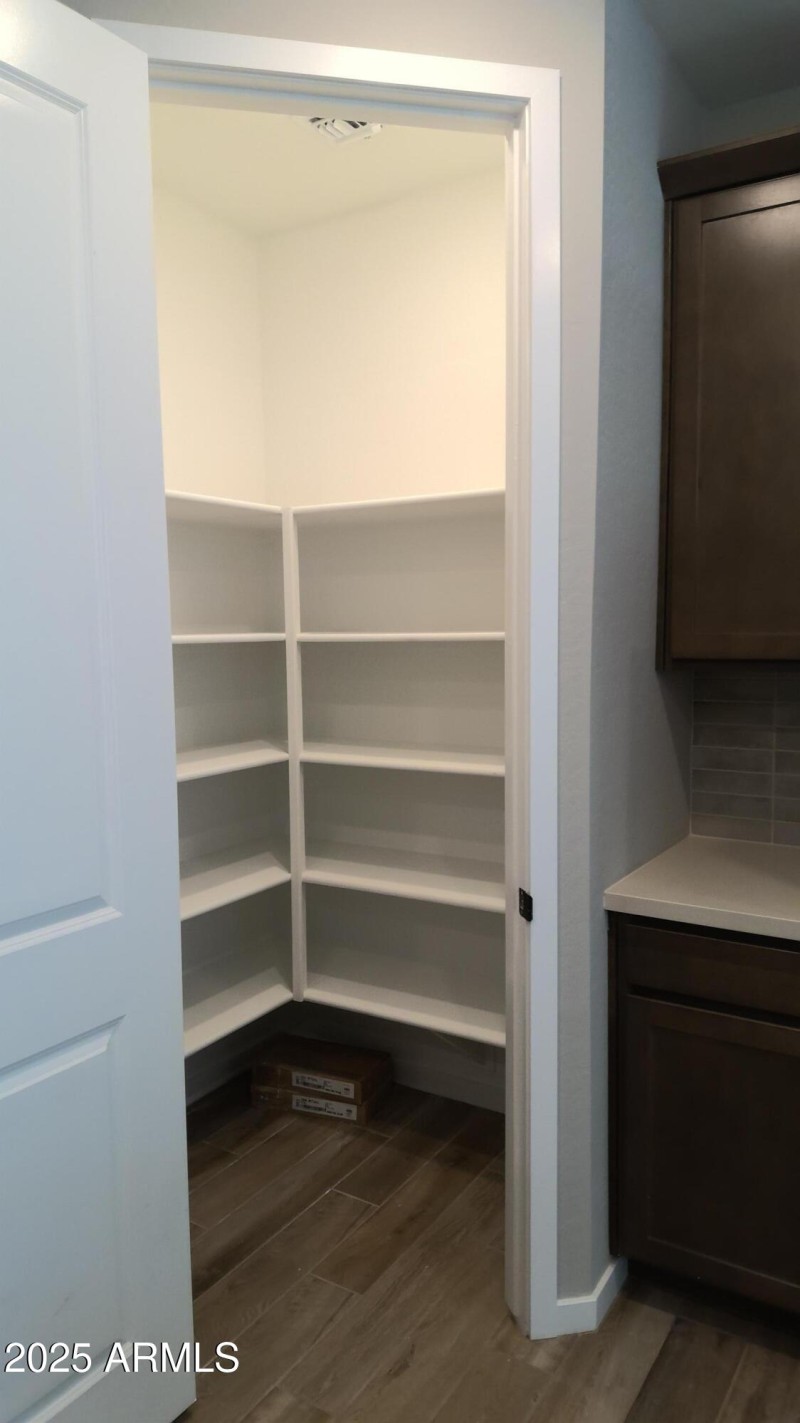 Roomy walk in pantry