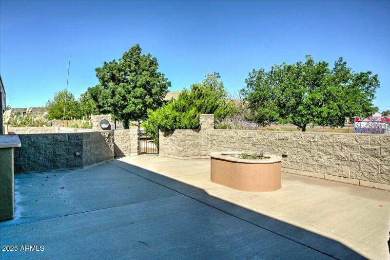 Unit B courtyard