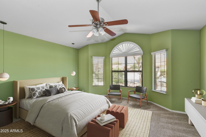 Virtually staged secondary suite